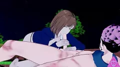 play Nobara Kugisaki de Jujutsu Kaisen em um encontro hentai: boquete quente e jogabilidade de handjob